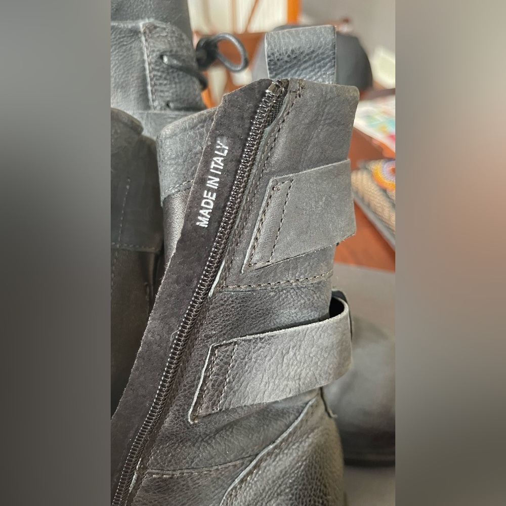MJUS RBL Men’s ART.305206 Leather Boots Sz 42 in LAPIS (Grey) like new condition - Picture 8 of 16